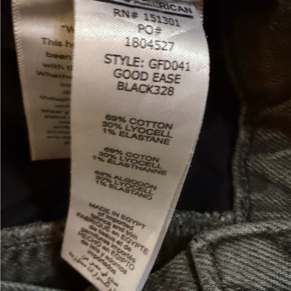 Good American Gray Good Ease Straight Leg Jeans - Picture 4 of 5